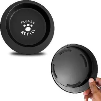 Miska pro psa RAINTECH Miska OVÁL protiskluzová - černá 0,370l/16,5cm (216)