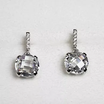 Náušnice Liros Silver - stříbrné náušnice se zirkony