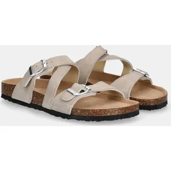 Dámské pantofle Semišové pantofle Answear.LAB TX.2417 béžová 80X, EUR 38