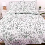 Francouzské krepové povlečení Herbář Zelený Zapínání: zip, Velikost polštáře: 2x50x70, Velikost přikrývky: 240x220 Šev uprostřed