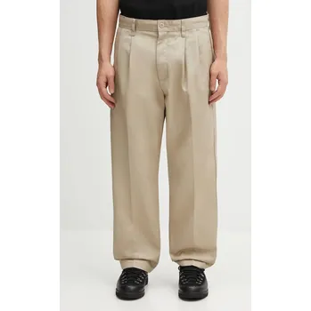 Pánské oblečení Kalhoty Carhartt WIP Evan Pant, 34, béžová, 12X