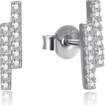 Náušnice Olivie Geometrické stříbrné náušnice MATRIX 7713 Ag 925; ≤1,3 g.