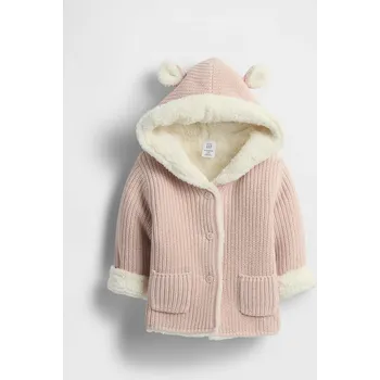 Dívčí oblečení GAP Dívčí Baby zateplený kardigan GAP Růžová 0-3 měsíce (2952234)