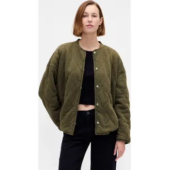GAP Dámské Oversize prošívaná lehká bunda VintageSoft GAP Zelená S (2944387)