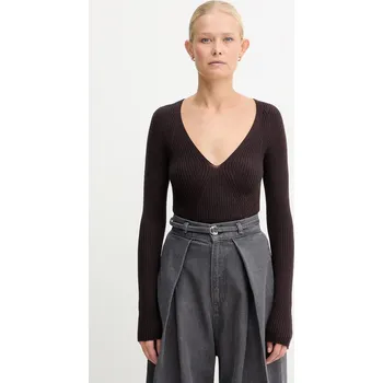 Dámský svetr Vlněný svetr Twinset 252TT3110 hnědá 89X, vel. S