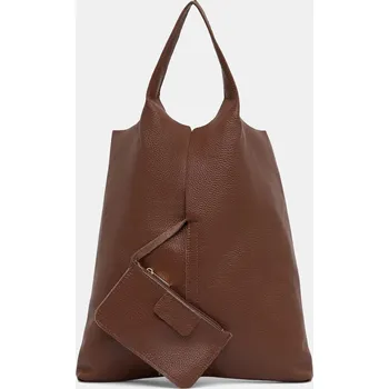 Kabelka Kožená kabelka Answear.LAB hnědá barva 5200151.hak 88X, vel. ONE SIZE