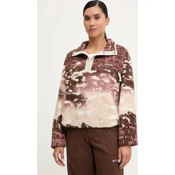 Dámská mikina Sportovní mikina Columbia Helvetia béžová barva, vzorovaná, 2098501, M, 08X