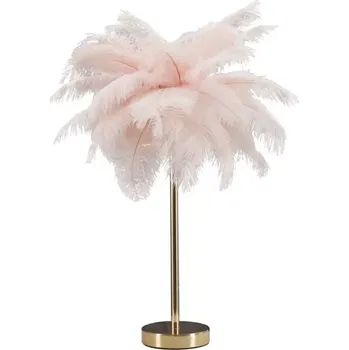 Lampička Stolní lampa Palm 55 cm růžová