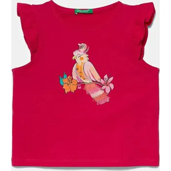 Chlapecké tričko Dětské bavlněné tričko United Colors of Benetton růžová barva, 3I1XG10JK 3I1XG10JK.P.Seasonal 42X, vel. 98
