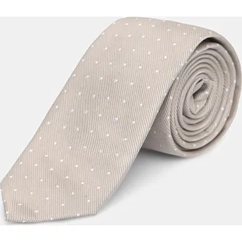 Kravata Kravata s hedvábím Calvin Klein béžová barva, CK2111E005 80X, vel. ONE SIZE