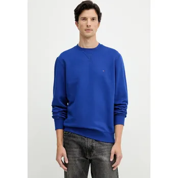 Pánská mikina Mikina Tommy Hilfiger pánská, modrá barva, hladká, MW0MW40000 57X, vel. XL