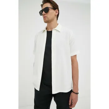 Pánská košile Košile Samsoe Samsoe M23100072 béžová 01X, vel. M