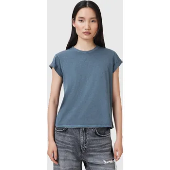Bavlněné tričko AllSaints ANNA dámské, zelená barva, W191JB 95A, vel. XS
