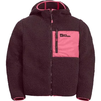Chlapecká mikina Dětská mikina Jack Wolfskin ICE CURL HOOD 1609232.164.176 růžová 42X, vel. 164