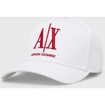 Kšiltovka Bavlněná baseballová čepice Armani Exchange 954047.CC811 bílá 00D, vel. ONE SIZE