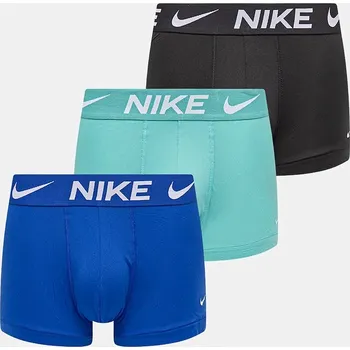 Pánské spodní prádlo Boxerky Nike 3-pack pánské, modrá barva, 0000KE1156 65X, vel. S