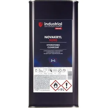 Lak na dřevo INDUSTRIAL bezbarvý lak NOVAKRYL 9090 hydrofobní 2:1 5l