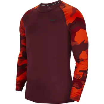 Pánské tričko Nike ls slim camo 1 top Velikost oblečení: XL