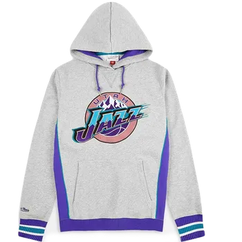 Pánská mikina Mitchell & Ness Utah Jazz Pinnacle Heavyweight Fleece Hoodie Velikost oblečení: S
