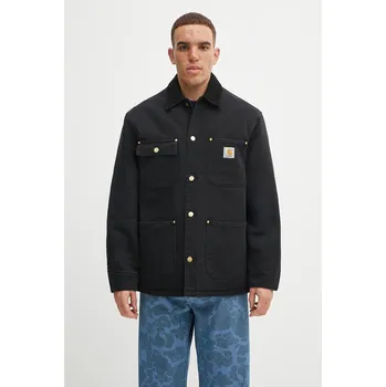 Bavlněná bunda Carhartt WIP OG Chore Coat, M, černá, 99X