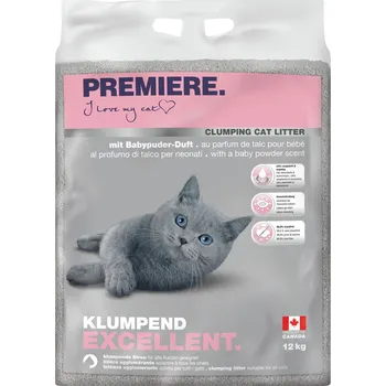 Podestýlka pro kočku PREMIERE Excellent hrudkující stelivo 12kg s vůní