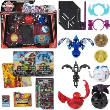 Figurka Bakugan 5 balení speciální útok s6 - Hammerhead, Titanium Dragonoid, Nillious