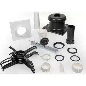 Komín Renoflex univerzální komínová sada renoSET SPLIT DN125/80 – DN80 flex s poklopem