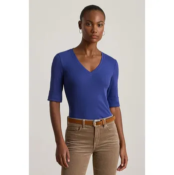 Pánské tričko Bavlněné tričko Lauren Ralph Lauren 200815843 modrá 55X, vel. XS