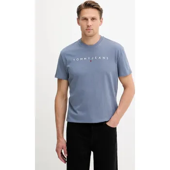 Pánské tričko Bavlněné tričko Tommy Jeans DM0DM20744 modrá 95A, vel. M