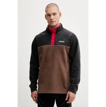 Dámská mikina Sportovní mikina Columbia Steens Mountain Half Snap černá barva, vzorovaná, 2097721, XL, 88B