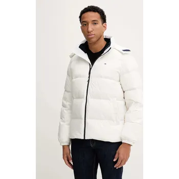 Péřová bunda Tommy Jeans DM0DM19786 bílá 00A, vel. XL