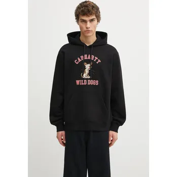 Pánská mikina Bavlněná mikina Carhartt WIP Hooded Wild Dog Sweat, M, černá, 99X