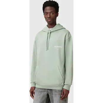 Dámská mikina Bavlněná mikina AllSaints UNDERGROUND M034NB zelená 07A, vel. XXL