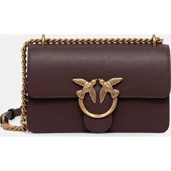 Kabelka Kožená kabelka Pinko 100074.A0F1 hnědá 89B, vel. ONE SIZE