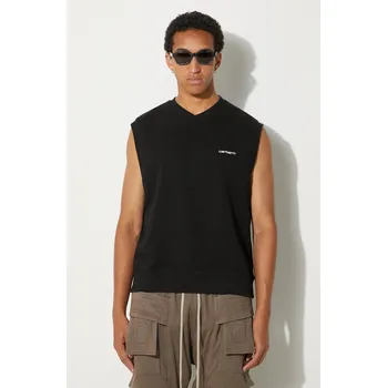 Dámská vesta Bavlněná vesta Carhartt WIP Script černá barva, s aplikací, I033907.0D2XX, L, 99X