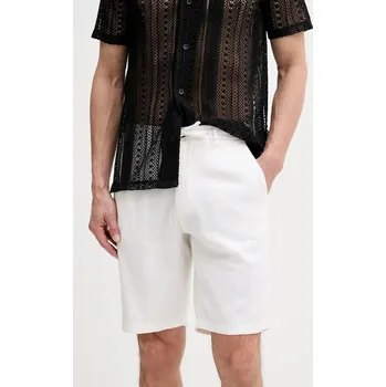 Dámské kraťasy Šortky s příměsí lnu Lindbergh 30.505020.OPTICALWHI bílá 00X, vel. L