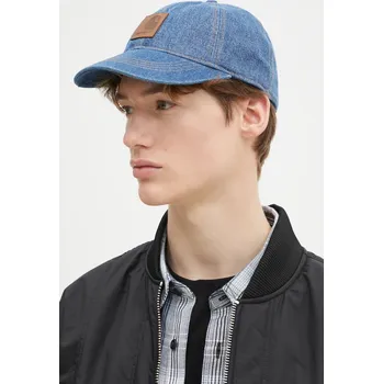 Módní doplněk Džínová baseballová čepice Carhartt WIP Lincoln Cap, ONE SIZE, modrá, 55X