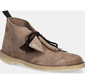 Pánská obuv Semišové polobotky Clarks Originals Desert Boot, 41, hnědá, 84X