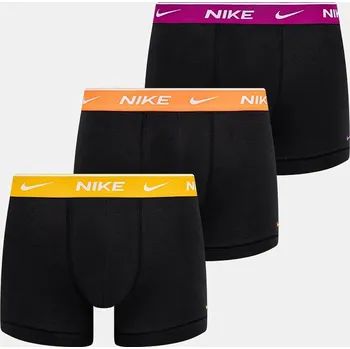 Pánské spodní prádlo Boxerky Nike 3-pack pánské, černá barva, 0000KE1008 0000KE1008. 99B, vel. S
