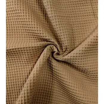 Vafle hnědá 100% bavlna šíře 160 cm| RTex