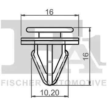 Auto-moto FA1 Klip ozdobné / ochranné lišty FA1 76-40002.25