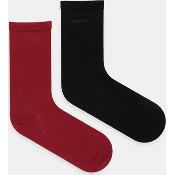 Pánské ponožky Ponožky BOSS 2P RS Uni Logo CC W 2-pack černá barva, 50543398 83X, vel. 35-38