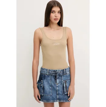 Top Guess Jeans W5YP35.KA0H1 béžová 08X, vel. XL