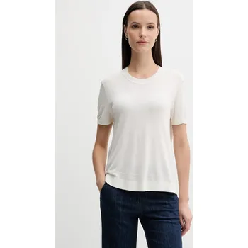 Hedvábné tričko United Colors of Benetton 1ZRED10BK béžová 01X, vel. L