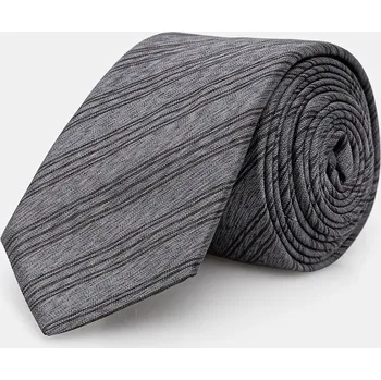 Kravata Hedvábná kravata HUGO Tie 6 cm 50551720 šedá 90X, vel. ONE SIZE
