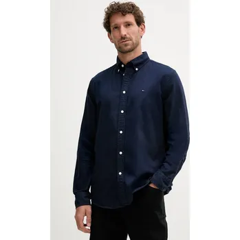 Pánské oblečení Bavlněná košile Tommy Hilfiger MW0MW35774 námořnická modř 59A, vel. M