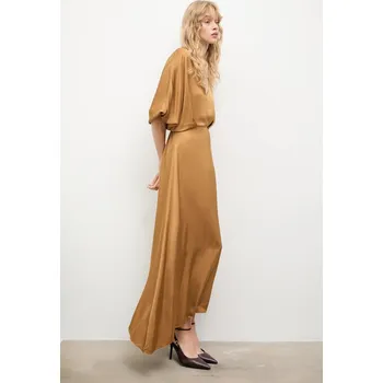 Dámské šaty Šaty Answear.LAB 55060a hnědá 82X, vel. S