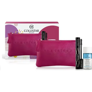 Řasenka Collistar 'Vánoční sada Impeccabile Mascara Black 14ml + dvoufázový odličovač 35ml + taštička na make-up