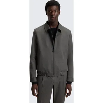 Dámský kabát Pánská bunda HUGO Hellys241F1X 50547290 šedá Velikost: 52