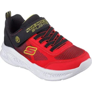 Chlapecká obuv Skechers Lighted Gore & Strap Sneaker W Mult Light Up Trainers Boys Red/Black C11 (28.5)